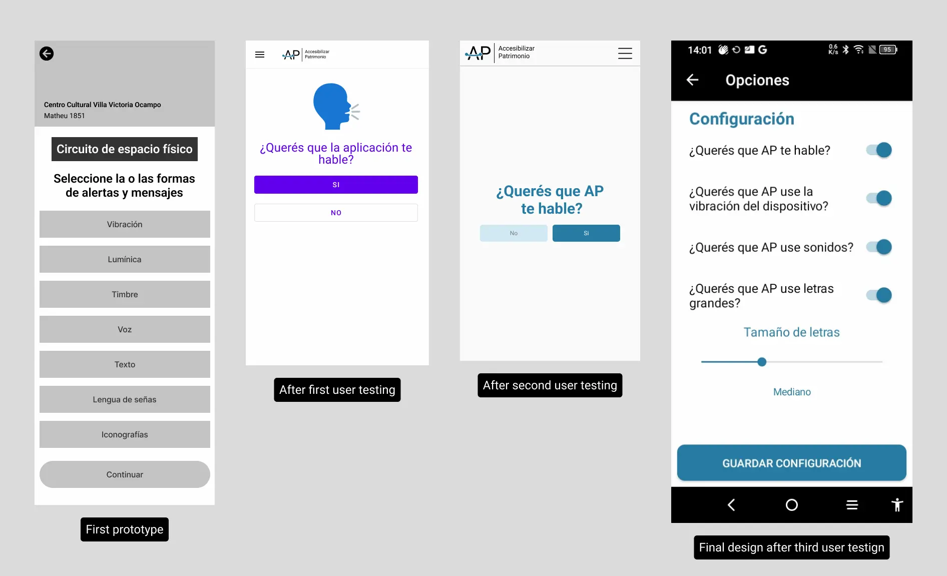 Prototipo de la aplicación Accesibilizar Patrimonio